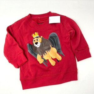 Rudolph The Red-Nosed Reindeer King of Misfit Toys Crewneck Sweatshirt Red 18M